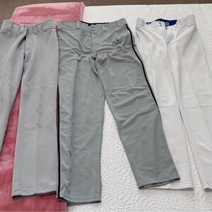 Mizuno Men's Gray and White Dress Pants Trio